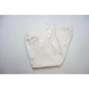 Nike Jogger Sweat Pants Tapered Cotton Blend Cream W/Pockets Mens Sz XL